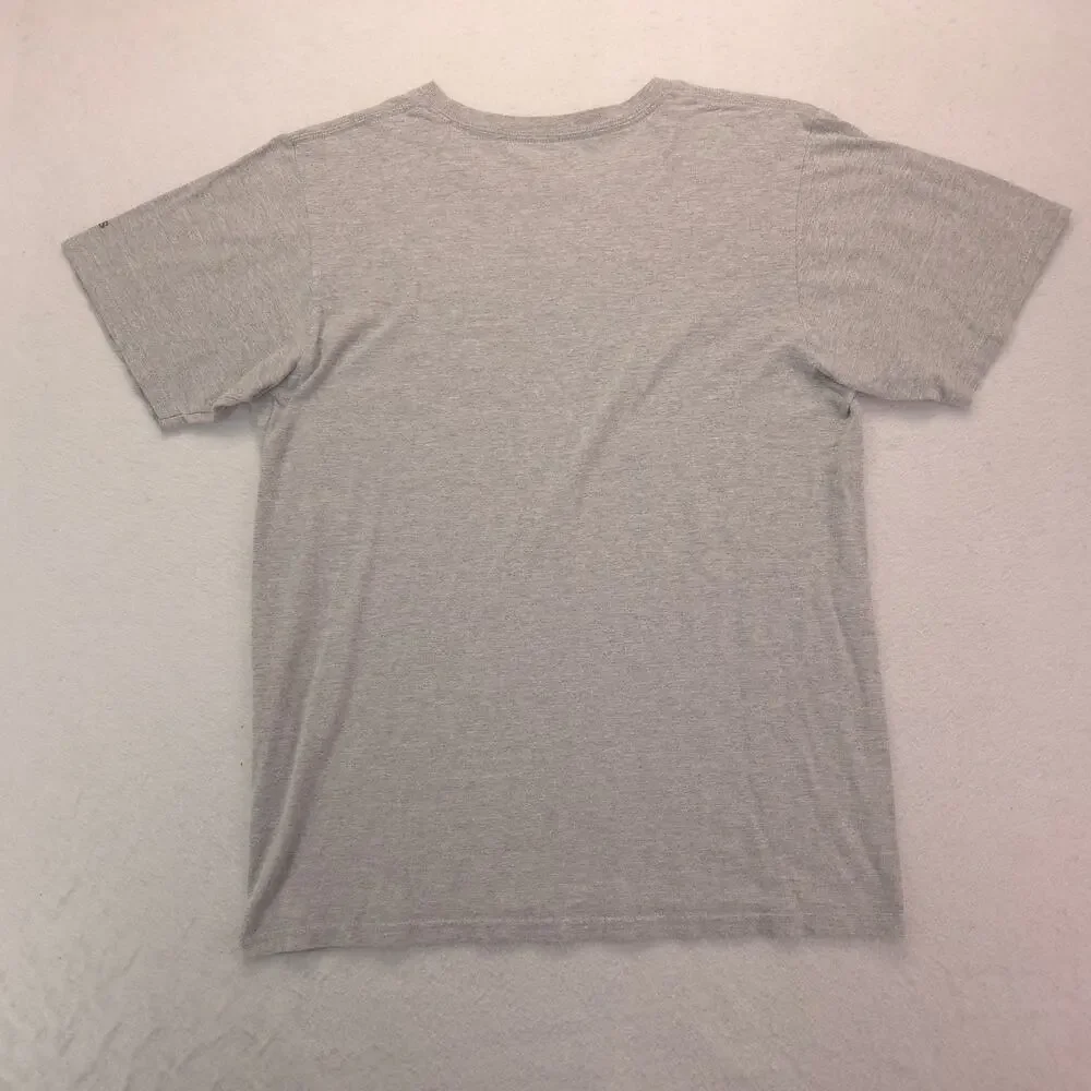 Adidas Crew Neck Short Sleeve Graphic T Shirt Mens Size Medium M Gray 16498